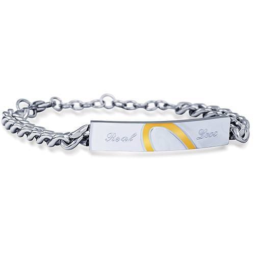 Image Title Matching Heart Piece Couple Bracelet - Women